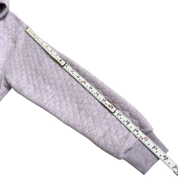 Marine Layer corbet hoodie lavander quilted sz small pockets drawstring womens - Picture 10 of 14